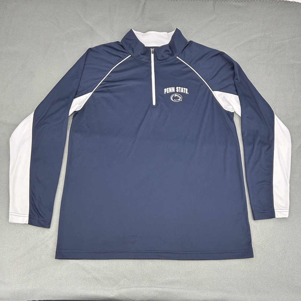 Penn State‎ Nittany Lions Colosseum Quarter Zip Pullover Shirt Men's L Blue
